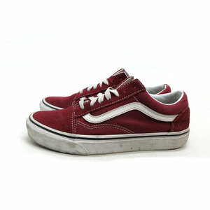 k■【23cm】バンズ/VANS 500714 OLD SKOOL オールドスクール スニーカー/エンジ/LADIES■37【中古】