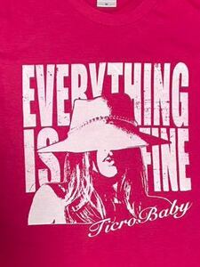 everything is fine ガールプリント サイケデリックTシャツpn