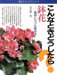 こんなときどうしたら？鉢花 栽培トラブル解決法 園芸クリニックシリーズ/室谷優二(著者)