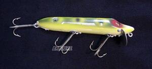 VINTAGE WOODEN LURE HEDDON VAMP #7500 C1921（4042-7A）USA MADE #OLDLURE #ARTLURE_VINTAGE ＃ヴィンテージルアー　frog collection