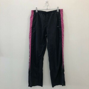 LV873 NIKE ナイロンパンツ ネイビー レディース M