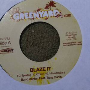 Hardcore Ragga Sound Track Design Riddim Blaze It Burro Banton feat. Tony Curtis from Green Yard ドイツ盤