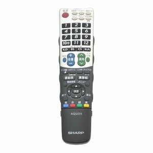 【中古】 シャープ 液晶テレビ用リモコン RRMCGB047WJN1(0106380405)