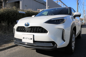 ヤリスクロス　フロントバー　クロームメッキ３Pセット　YARIS CROSS　エクセルモード製　トヨタ