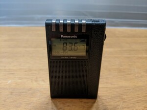 IY1879 Panasonic RF-ND380R ワイドFM対応 FM/AM 2-BAND/ラジオ/通勤/防災/ジョギング/登山/ハイキング/旅行/パナソニック 動作品 現状品 