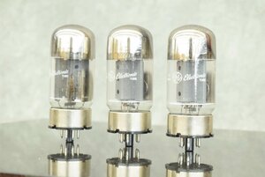 F☆General Electronic ゼネラルエレクトリック Electric tube エレクトリックチューブ 真空管 6550A 3本セット☆現状品☆