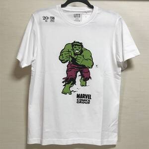 UNIQLO(ユニクロ) - メンズ マーベル グラフィックT（半袖） Tシャツ 白 Mサイズ 大人気完売品 マーベル・コミック ハルク 新品 未使用品