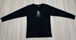 BLACKSIGN ブラックサイン Ritual Skull Crew Neck Amish Under Wear長袖 size42