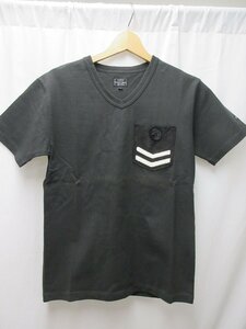 ◎極美品　ショット　schott ポケットレザー　Tシャツ　黒　サイズS