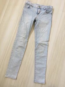 美品 GAP　キッズ　スキニー　140　10　ライトブルー　スーパースキニー