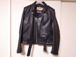 【44】美品 style618 Schott ダブルライダースジャケット USA製 ショット PERFECTO ステアハイド 革ジャン　