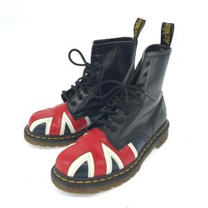 美品◆Dr.Martens ドクターマーチン ブーツ UK5◆ ブラック 8ホール イギリス国旗 レディース 靴 シューズ boots