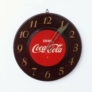 ヴィンテージ コカ・コーラ ウォールクロック /風防なし アメリカ 壁掛け時計 広告 アドバタイジング Coca-Cola＃510-80-287-466
