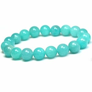 〔K1389-10m〕10mm Amazonite アマゾナイト 天河石 ブレスレット