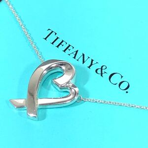 【ティファニー】基準内 TIFFANY&Co. ネックレス ラヴィングハート ラージサイズ シルバー925 全長47cm トップ幅1.5cm 女性用 レディース