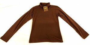 古着 レディース タグ付未使用品 cantwo キャンツー ハイネック 長袖Tシャツ ブラウン系 160-82-63-88サイズ LA-13 20231109