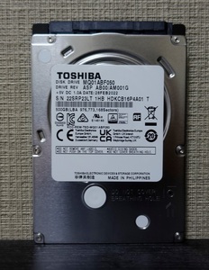 ■未使用品■TOSHIBA製2.5inch AVコマンド対応HDD 500GB MQ01ABF050