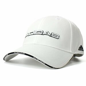 新品 adidas アディダス ゴルフ リニアロゴ キャップ 帽子 57-60 フリーサイズ GOLF メンズ CAP 白 ホワイト ロングシーズン ◆CG2372