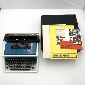 【希少品】olivetti315 オリベッティ315 英字 タイプライター スペイン製 レトロ ポータブル 収納ケース付 説明書付 【道楽札幌】