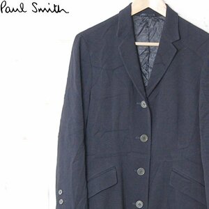 ポールスミスPaul Smith WOMEN■イタリア製生地使用 ウール ジャケット ハーフコート チェスターコート■40■ブラック ※NK3d14123