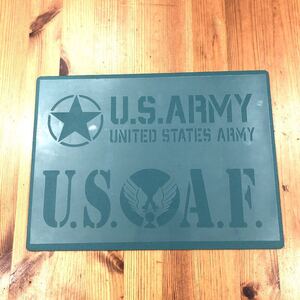 No.191 ステンシルシート U.S.A.F. 世田谷ベース 空軍 AIR FORSE ARMY 男前 インテリア DIY ステンシルプレート ミリタリー　U.S.ARMY