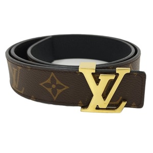 LOUIS VUITTON サンチュール LVイニシャル ベルト モノグラム レザー 75/30 M0565