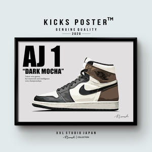 AJ1 エアジョーダン1 ハイ ダークモカ DARK MOCHA キックスポスター 送料無料 AJ1-78