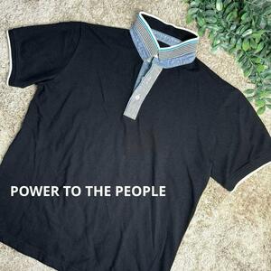 POWER TO THE PEOPLE メンズポロシャツ XL