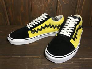 ★VANS × ピーナッツ コラボ OLD SKOO オールドスクール 黒×黄 28.0m Used 検スヌーピー チャーリー ブラウン スニーカー SK8