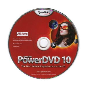 新品　CyberLink PowerDVD10/P2GO BD＆DVD書込み BDXL対応/3D対応　OEM版