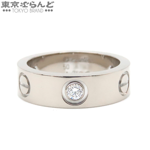 101688938 カルティエ CARTIER ラブ リング K18WG ダイヤモンド #50 10号相当 3PD ハーフダイヤ リング・指輪 レディース 仕上済