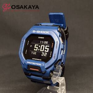 中古美品 CASIO G-SHOCK 腕時計 G-SQUAD GBD-200-2JF 樹脂バンド 58.0g ネイビー ブラック クオーツ カシオ ウォッチ 多機能 Bluetooth 