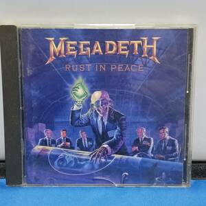 MEGADEATH RUST IN PEACE 　CD中古品　輸入盤　