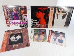 東Nwk151▲/昭和アイドル LD 6組 中森明菜 山口百恵 奥菜恵(未開封) Wink レーザーディスク/