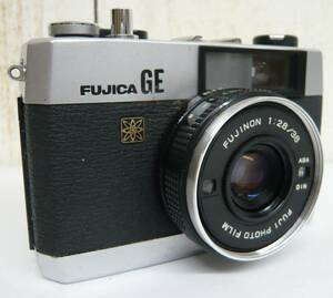昭和レトロ 当時物 RETRO CAMERA FUJICA フジカ 富士フィルム フィルムカメラ コンパクト FUJICA GE FUJINON F2.8/38mm Made in japan 