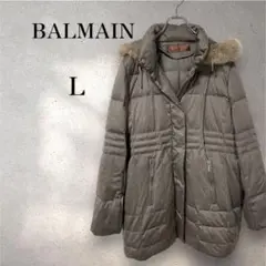 【高級】BALMAIN バルマン　ダウンジャケット　フード取り外し可能　Lサイズ