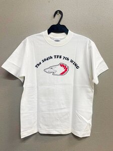 ▽ M 航空自衛隊 第204飛行隊 半袖Tシャツ ミリタリー/サバゲー 白