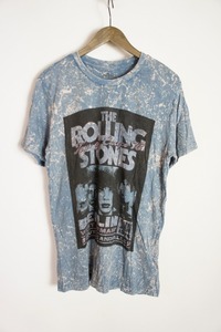 美品 Eleven paris イレブンパリ ROLLING STONESローリングストーンズ Tシャツ ROSTONES ブリーチ加工 ●