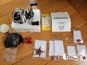 1円スタート！KTFスプール付 DAIWA ダイワ ジリオン SV TW 1000H 右ハンドル IXAパーツ スタードラグ等　セット GOLD WORKS　究極式