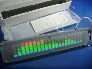 LEDスペクトラムアナライザ/完成品　LEDスペアナ　自作オーディオ組み込みや車載にも、