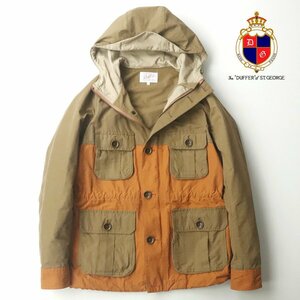 美品 The DUFFER of St.GEORGE ザ・ダファー・オブ・セントジョージ 60/40クロス マウンテンパーカー バイカラー L【参考価格￥27,300-】