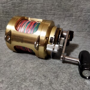 ※ 動作快調 シマノ ティアグラ 50 2SPEED SHIMANO TIAGRA 50 トローリング 泳がせ 船釣り リール レバードラグ マグロ カジキ ※