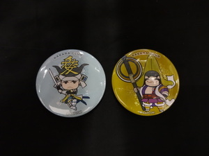 戦国BASARA CLUB ファンミーティング 2016冬 缶バッジ2個セット 直江兼続/本願寺顕如 b