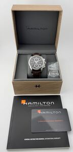 【ハミルトン　１円～】　「HAMILTON」 　H326160 ジャズマスター　クロノグラフ　スケルトン　腕時計　メンズ　AT 稼働　L13A789