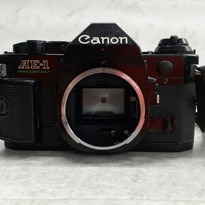 FN-241220-103-H キャノン Canon AE-1 PROGRAM ボディ 黒 ブラック MF 一眼レフ フィルムカメラ