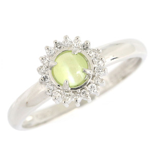 0.32ct D0.10ct PT900 12.5号 Chrysoberyl Cat