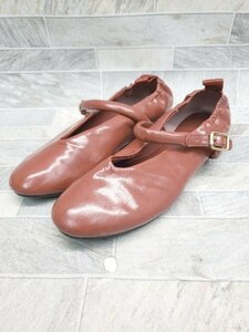 ◇ Θ CHARLES & KEITH 小さいサイズ　アンクルストラップ パレエシューズ　パンプス サイズ35 レッド レディース P