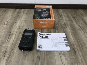 ID5295: TASCAM リニアPCMレコーダー DR-40 VER2 ハンディレコーダー 24bit/96kHz対応 コンデンサーマイク対応