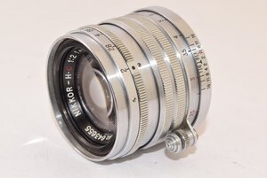 Nikon ニコン NIKKOR-H・C 5cm 50mm F2 L39 Leicaマウント J2412023