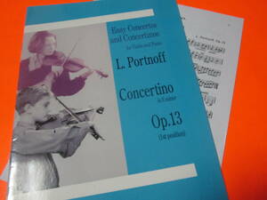 ♪輸入楽譜　Easy Concertos and Concertinos for Violin and Piano: Concerto in E Minor: Op. 13 (1st Position)　ヴァイオリン+ピアノ